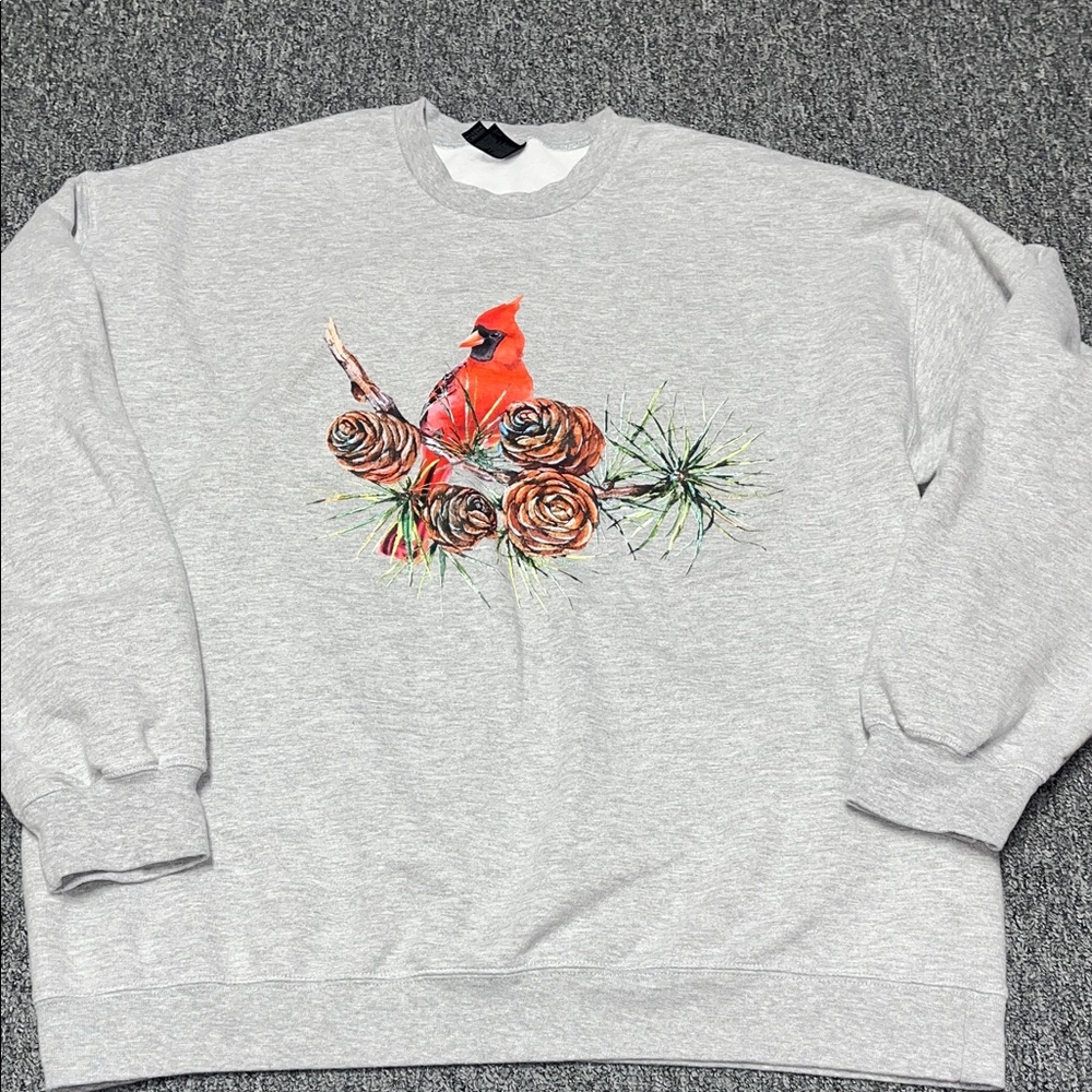 Gildan Women’s Red Cardinal Crewneck Sweater